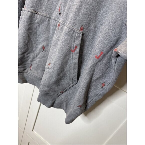 Jordan Sweater XXL Mens Hoodie Cotton Brown Solid Mini Jordan Characters - Picture 6 of 14